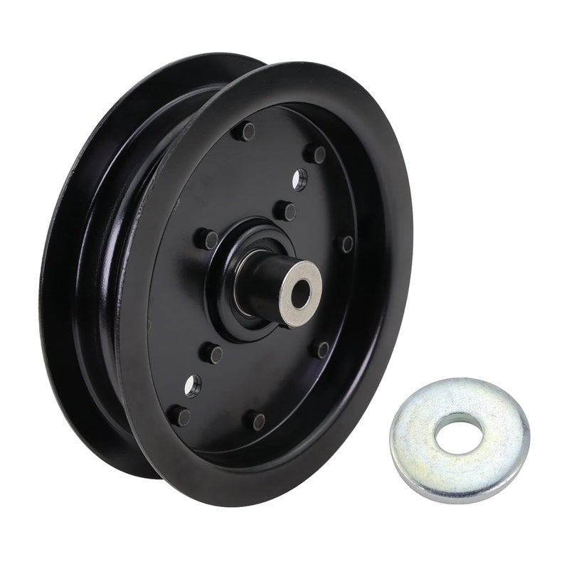 Xiaoyudou Lawn Mower Flat Idler Pulley Compatible with Hustler Raptor 52", Raptor Flip-Up, Raptor SD 48" 54" 60" Replaces 604231 126124 280-811 - Image 1